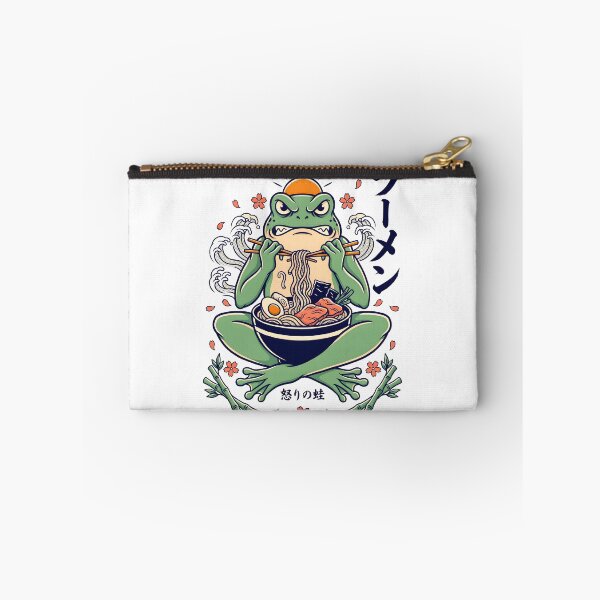 Item preview, Grumpy Frog Eating Ramen Vintage Poster Ramen Lover designed and sold by Redgiant87x.