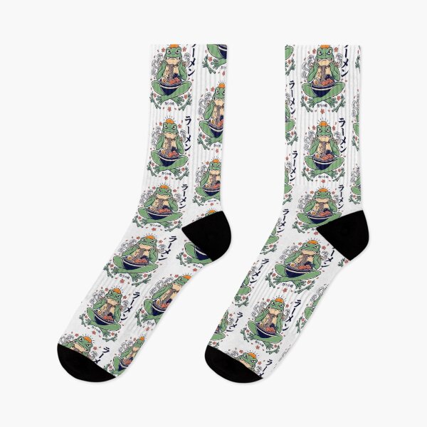Item preview, Grumpy Frog Eating Ramen Vintage Poster Ramen Lover designed and sold by Redgiant87x.