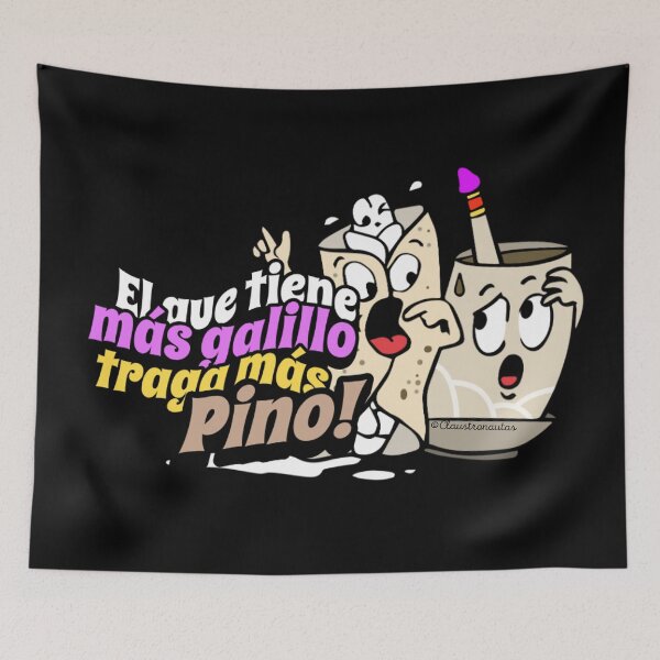 Item preview, Popular Saying: El que tiene más galillo traga más pinol designed and sold by Claustronautas.