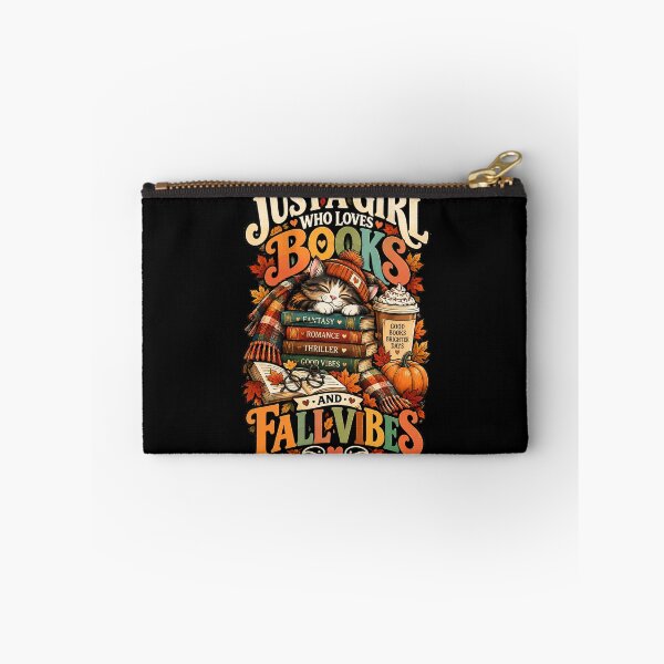 Item preview, Just a Girl Who Loves Books & Fall Vibes .. Cozy Cat Book Lover designed and sold by Ridaelb.