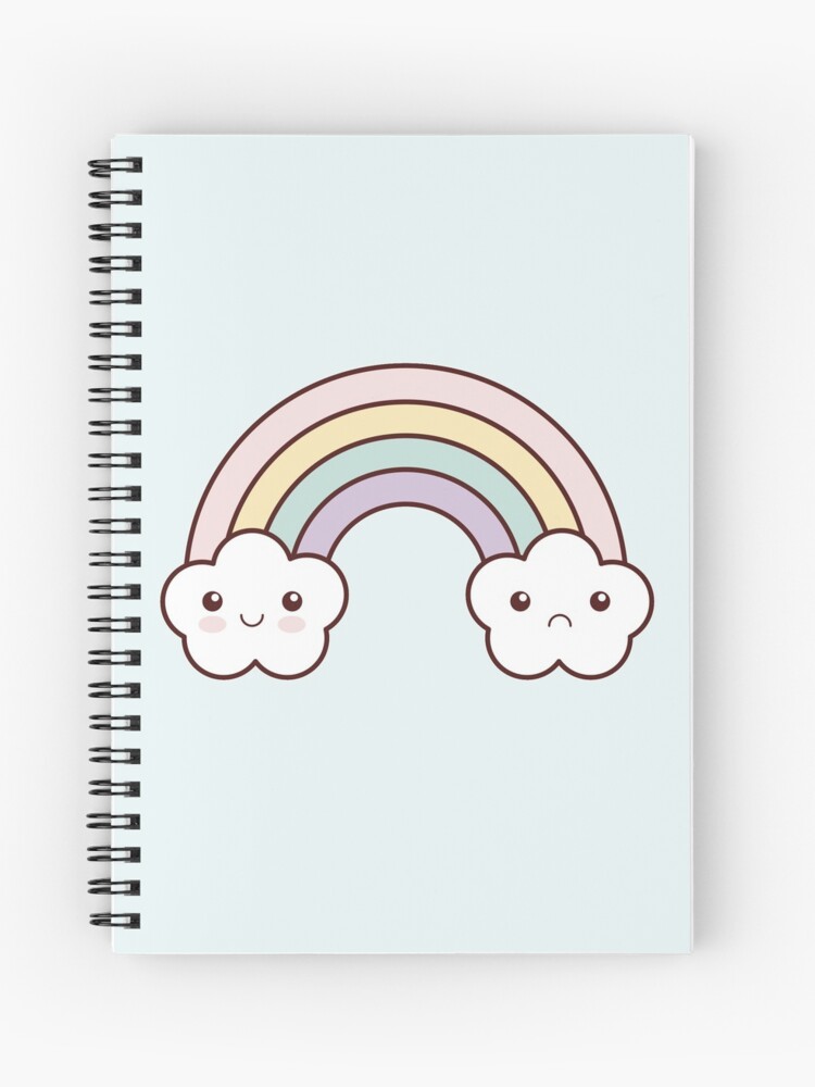 Cuaderno de espiral «arcoiris kawaii» de guillermofarze | Redbubble