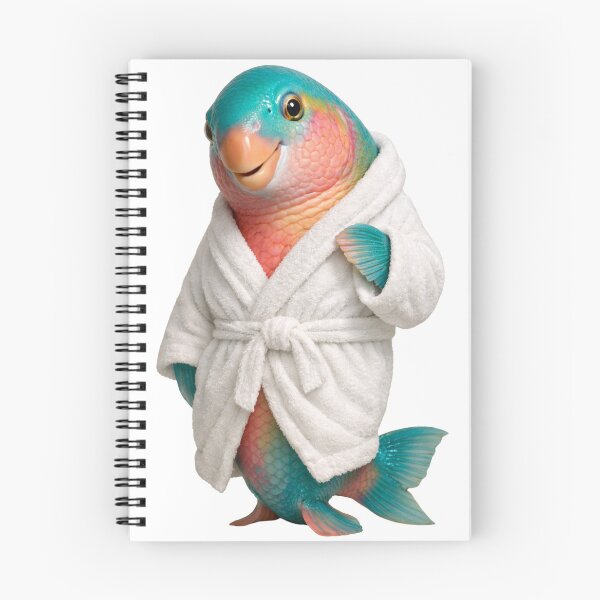 Item preview, Parrotfish Fluffy Bathrobe designed and sold by Sillytoe.