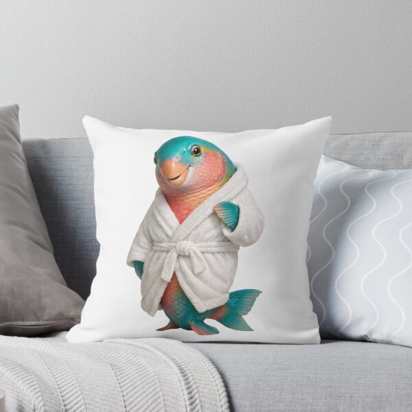 Item preview, Parrotfish Fluffy Bathrobe designed and sold by Sillytoe.