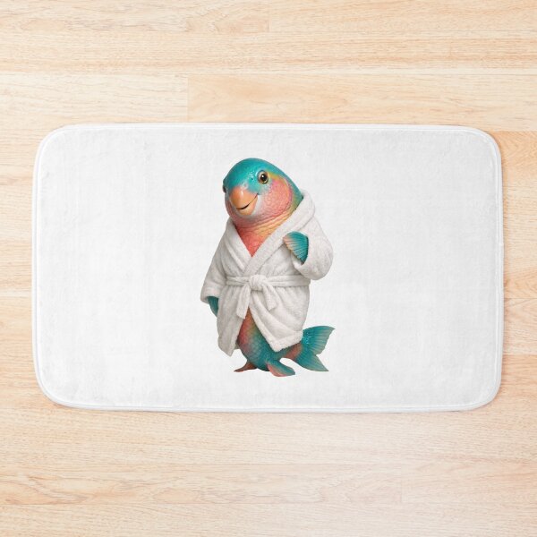Item preview, Parrotfish Fluffy Bathrobe designed and sold by Sillytoe.