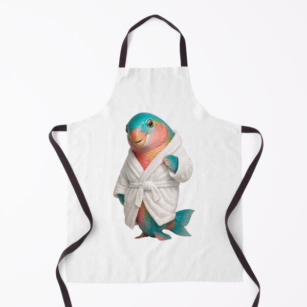 Item preview, Parrotfish Fluffy Bathrobe designed and sold by Sillytoe.