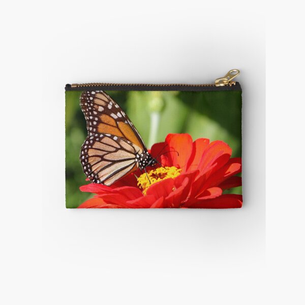 Item preview, Monarch butterfly on a zinna designed and sold by kristana.
