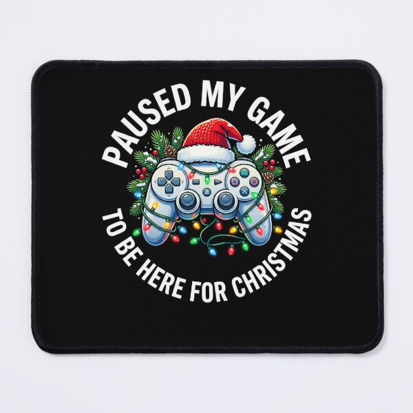 Item preview, Paused My Game To Be Here For Christmas Funny Gamer Holiday Video Game Controller Lights Santa Hat Gaming Lover Gift Design designed and sold by 519xdesign.