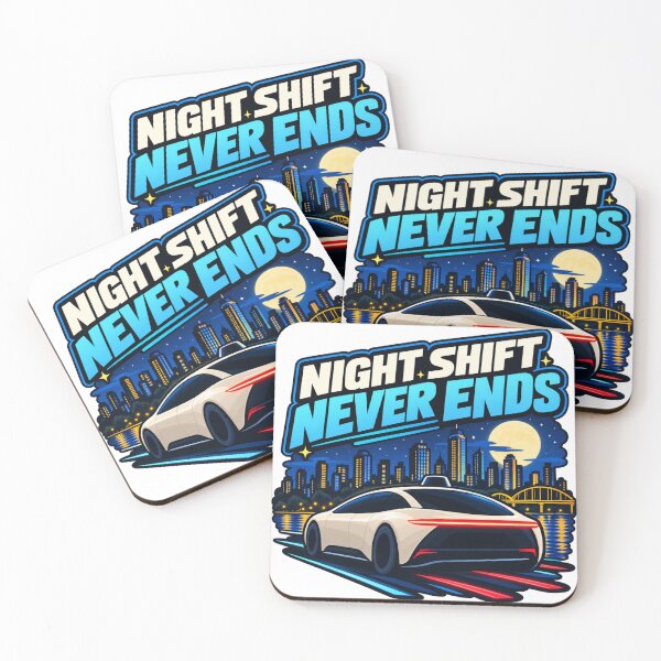 Item preview, Night Shift Never Ends Self Driving Car Design designed and sold by Kenzie & Co.