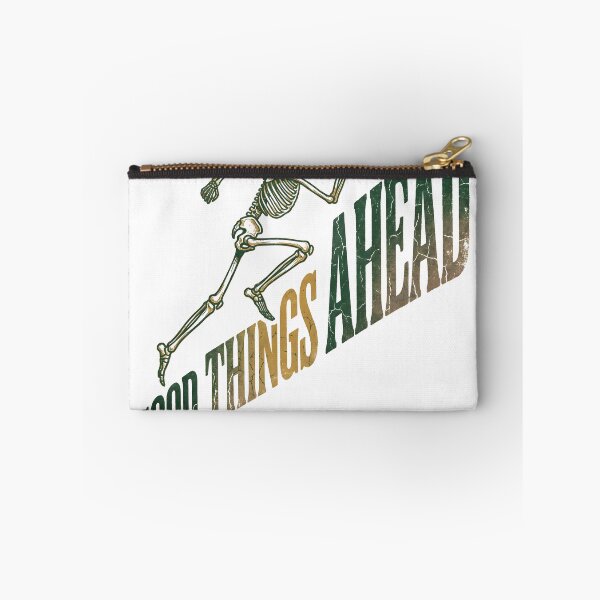 Item preview, Skeleton Running Graphic Good Things Ahead Distressed Typography designed and sold by MisteryDesigner.