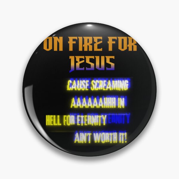 Item preview, On Fire For Jesus Bold Hell Warning Design designed and sold by Anita Ohulo.