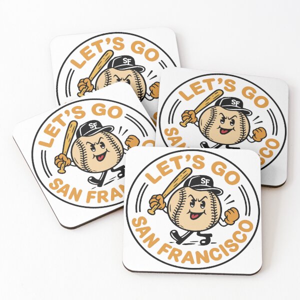Item preview, San Francisco Baseball "Let's Go San Francisco! Cartoon sticker designed and sold by PIXEL POP DESIGNS - Beyond the Norm!.