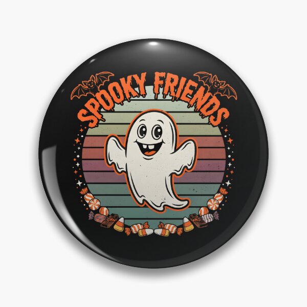 Item preview, Spooky Friends Cute Ghost Halloween Retro Vintage  designed and sold by dragonbol023.