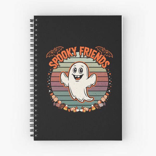 Item preview, Spooky Friends Cute Ghost Halloween Retro Vintage  designed and sold by dragonbol023.