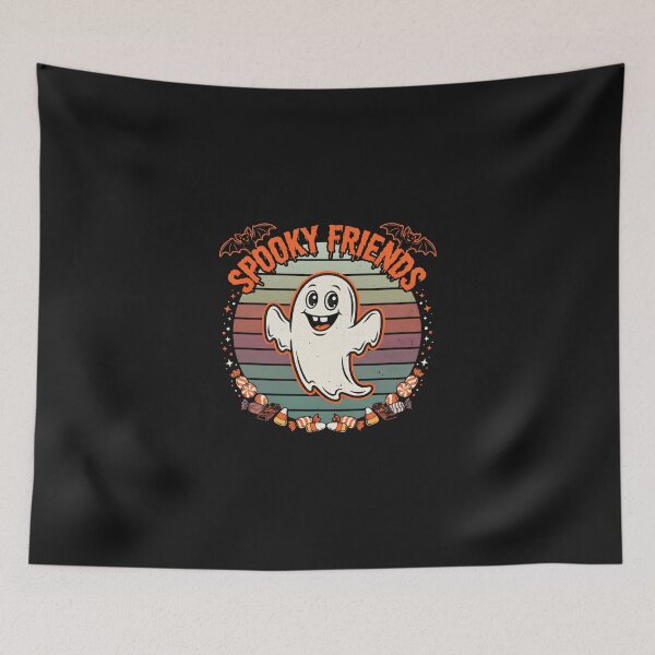 Item preview, Spooky Friends Cute Ghost Halloween Retro Vintage  designed and sold by dragonbol023.