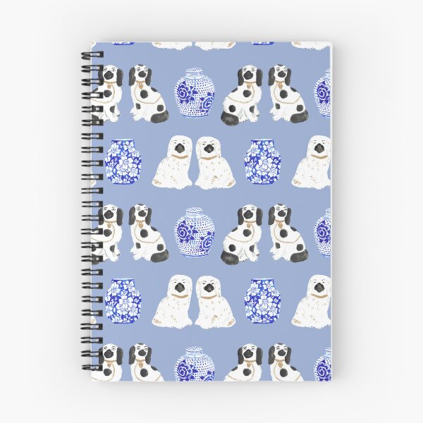 Item preview, Staffordshire Dogs + Ginger Jars in Delft Blue designed and sold by YesterdayColl.