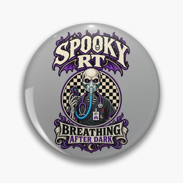 Item preview, Spooky Respiratory Therapist Skeleton Halloween Checkered Shirt, Gothic RT Horror Medical Design, Breathing After Dark, Respiratory Care Week Gift designed and sold by ClinicalHubs.