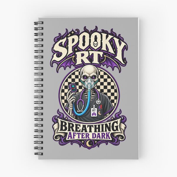 Item preview, Spooky Respiratory Therapist Skeleton Halloween Checkered Shirt, Gothic RT Horror Medical Design, Breathing After Dark, Respiratory Care Week Gift designed and sold by ClinicalHubs.