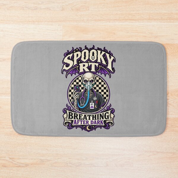 Item preview, Spooky Respiratory Therapist Skeleton Halloween Checkered Shirt, Gothic RT Horror Medical Design, Breathing After Dark, Respiratory Care Week Gift designed and sold by ClinicalHubs.