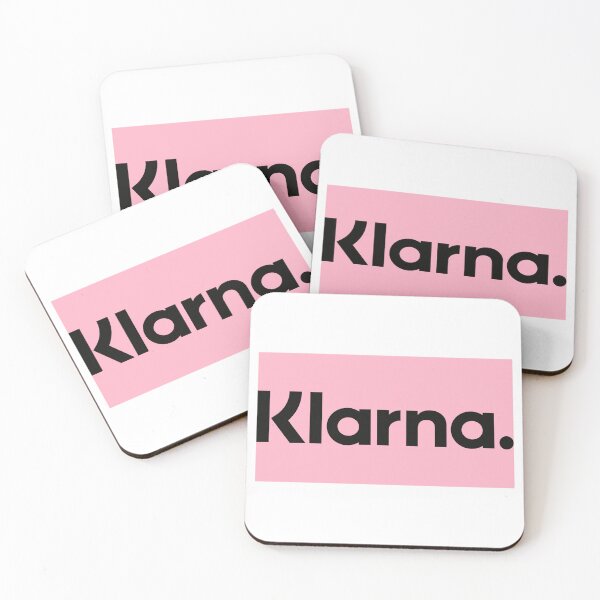 Item preview, Klarna logo icon on pink background designed and sold by Morganterip.