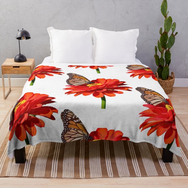 Item preview, Monarch butterfly on a zinna designed and sold by kristana.
