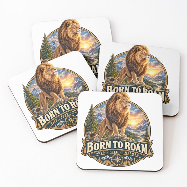 Item preview, Born to Roam Lion Wilderness Adventure – Wild Free Untamed designed and sold by Wild Inspire.