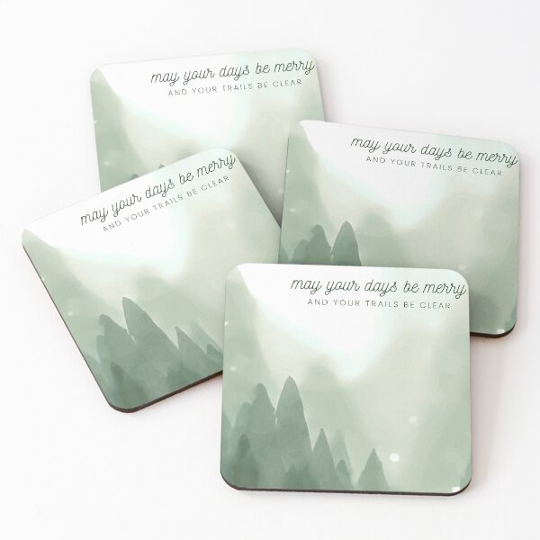 Item preview, May Your Days be Merry & Your Trails Be Clear designed and sold by WildernessWorks.