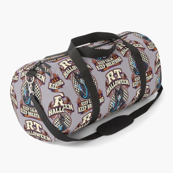 Item preview, Funny Black Cat Respiratory Therapist Halloween Checkerboard, RT Keep Calm & Keep Breathing, Respiratory Care Week Gift designed and sold by ClinicalHubs.