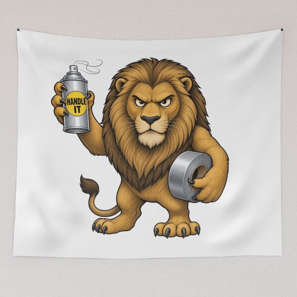 Item preview, Handle It Lion designed and sold by freshwear design.