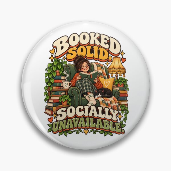Item preview, Booked Solid Socially Unavailable – Funny Introvert Book Lover designed and sold by FaithArt777.