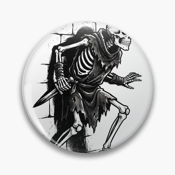 Item preview, Skeleton Listening With a Dagger designed and sold by MisteryDesigner.