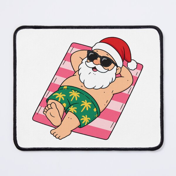 Item preview, Funny Christmas Santa on Beach – Tropical Hawaiian Holiday designed and sold by wingoo22.