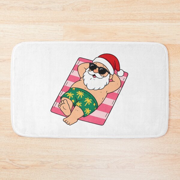 Item preview, Funny Christmas Santa on Beach – Tropical Hawaiian Holiday designed and sold by wingoo22.