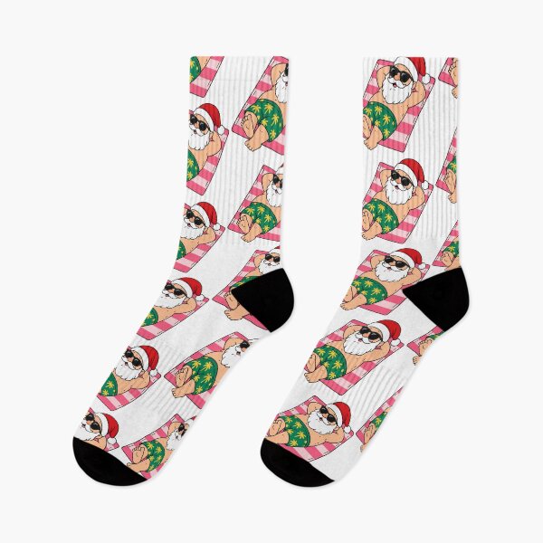 Item preview, Funny Christmas Santa on Beach – Tropical Hawaiian Holiday designed and sold by wingoo22.