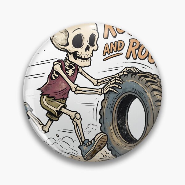 Item preview, Skeleton Pushing a Tire designed and sold by MisteryDesigner.
