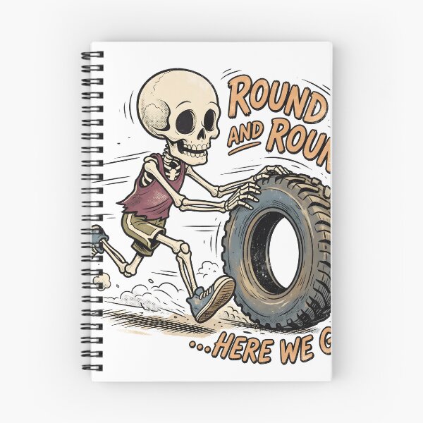 Item preview, Skeleton Pushing a Tire designed and sold by MisteryDesigner.