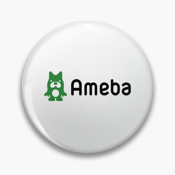 Item preview, Ameba logo icon with green mascot on white background designed and sold by Morganterip.