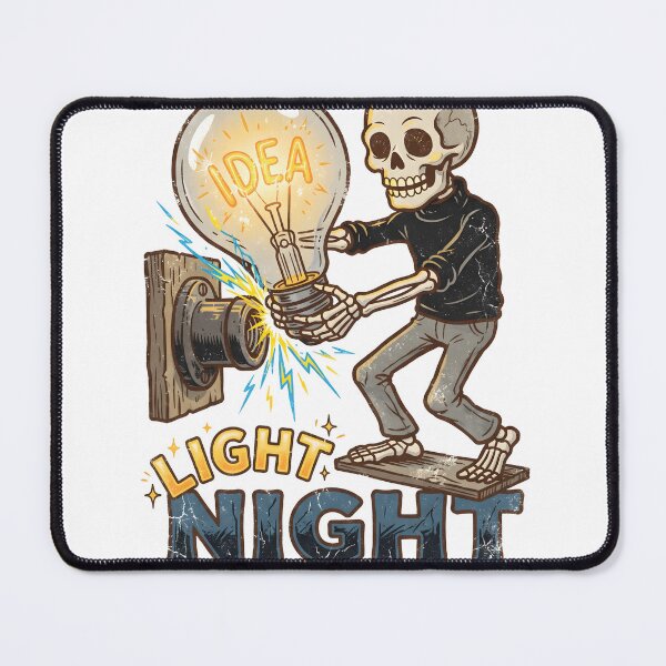 Item preview, Skeleton Screwing in a Lightbulb designed and sold by MisteryDesigner.