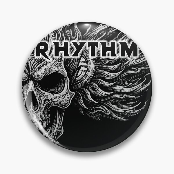 Item preview, Burning Rhythm Heavy Metal Flaming Skull Headphones designed and sold by BrainConstip.