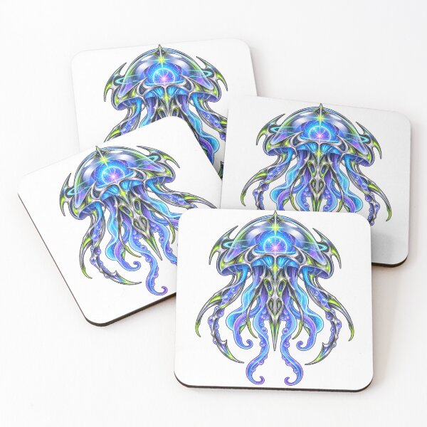 Item preview, Cyber Jellyfish Y2K Chrome Streetwear Graphic designed and sold by RAX Mirth Studio.