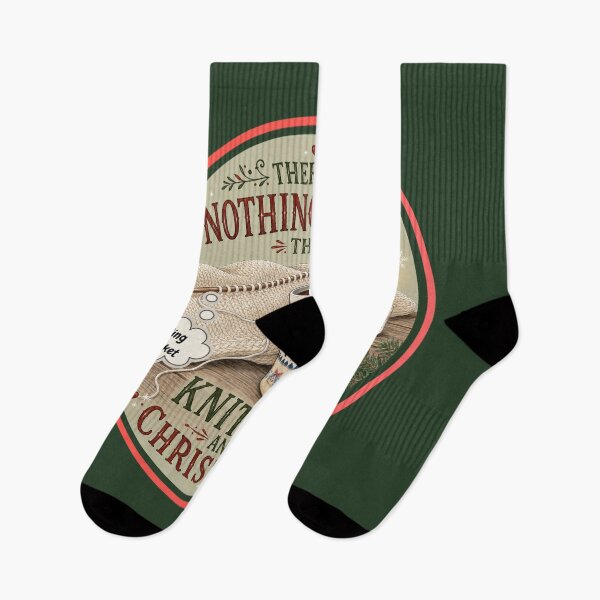Item preview, There is Nothing Better Than Knitting And Christmas by PanaluPrint designed and sold by PanaluPrint .