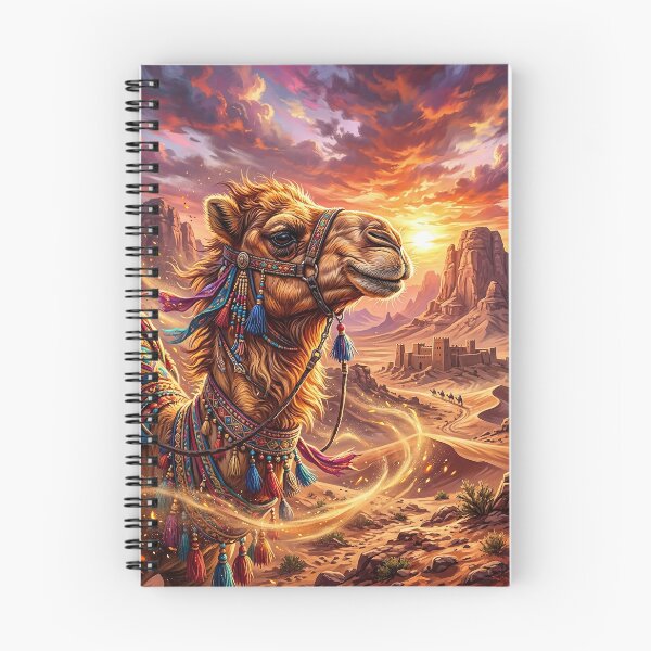 Item preview, Arabian Camel - Decorated Desert Portrait designed and sold by Lucid Dream Pixel.
