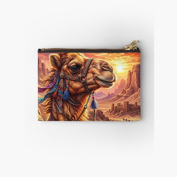 Item preview, Arabian Camel - Decorated Desert Portrait designed and sold by Lucid Dream Pixel.