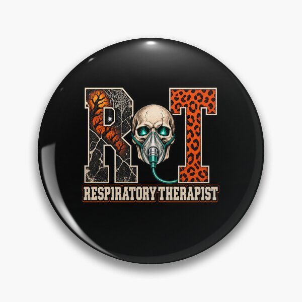 Item preview, Gothic RT Respiratory Therapist Skull Halloween Medical Bone designed and sold by ClinicalHubs.