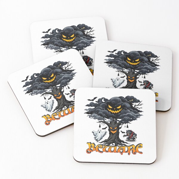 Item preview, Halloween spooky cartoon illustration "Beware" designed and sold by Art-Horizon.