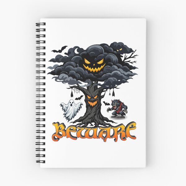 Item preview, Halloween spooky cartoon illustration "Beware" designed and sold by Art-Horizon.