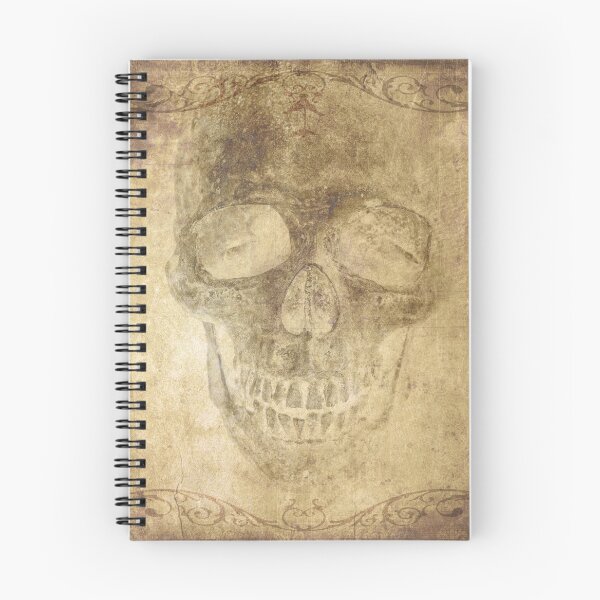 Item preview, Faded Gothic Skull Parchment Ornate Vignette Portrait designed and sold by Ghoul Enterprises.
