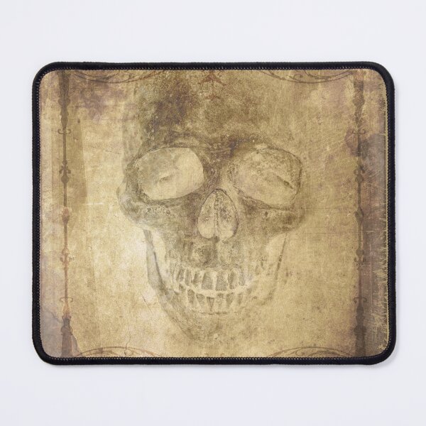 Item preview, Faded Gothic Skull Parchment Ornate Vignette Portrait designed and sold by Ghoul Enterprises.