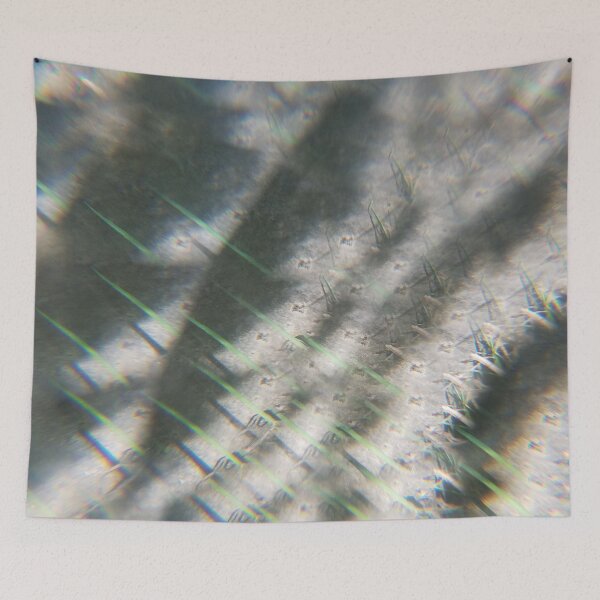 Item preview, Ethereal Nature Blanket: Prismatic Light & Morning Shadow Abstract Art designed and sold by ElionSolis.