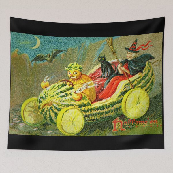Item preview, Watermelon Halloween Vintage Car designed and sold by amanda150771.