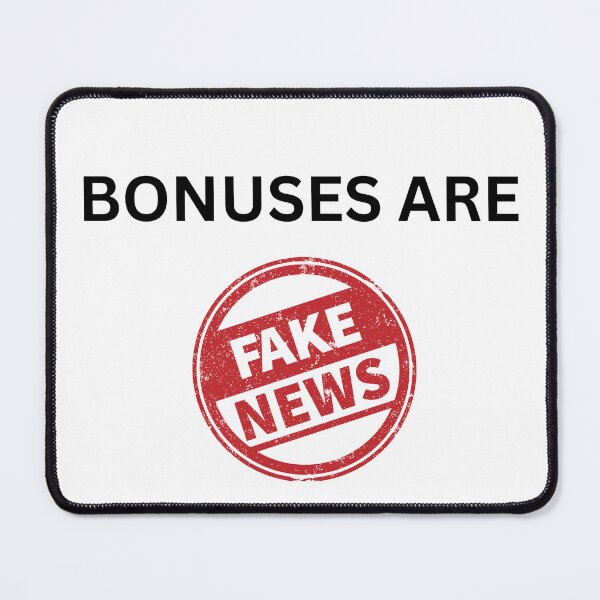 Item preview, Bonuses Are Fake News Funny Office Design designed and sold by Anita Ohulo.